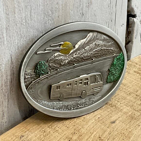 Bergamot Camper Belt Buckle RV Camping Motor Home Limited Edition Outdoors - Picture 3 of 7